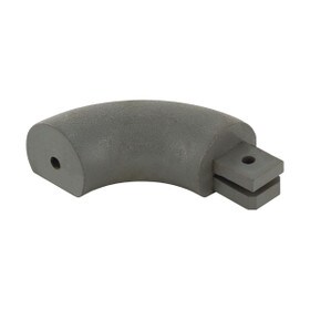 Textured Vinyl with Aluminum Retainer Right Return | For BR-1200 Handrail