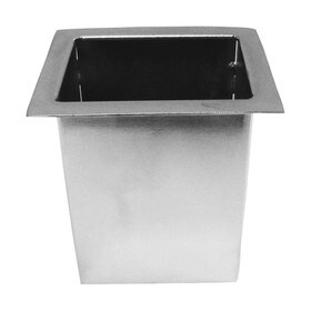 Brushed Stainless Steel Flat Iron Holder