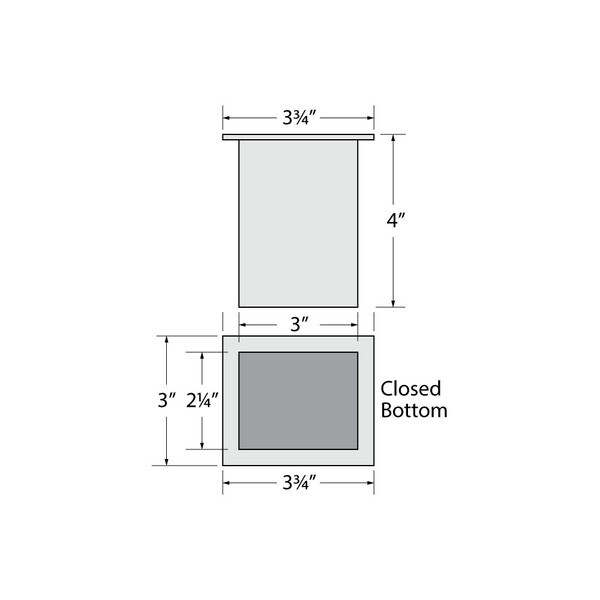 Brushed Stainless Steel Flat Iron Holder