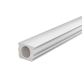 7" Wide x 5-1/4" High Primed White Polyurethane Top Rail 8' Length