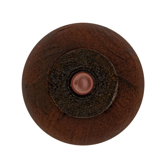 2-1/2in H x 4-1/2in Dia | Solid Hardwood | Bun Foot Leg
