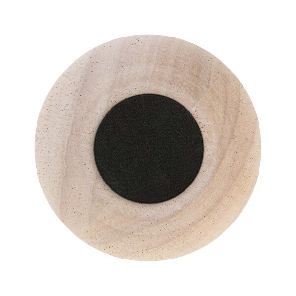 2in H x 2-1/2in Dia | Unfinished Solid Hardwood | Bun Foot Leg | BUN01 Series
