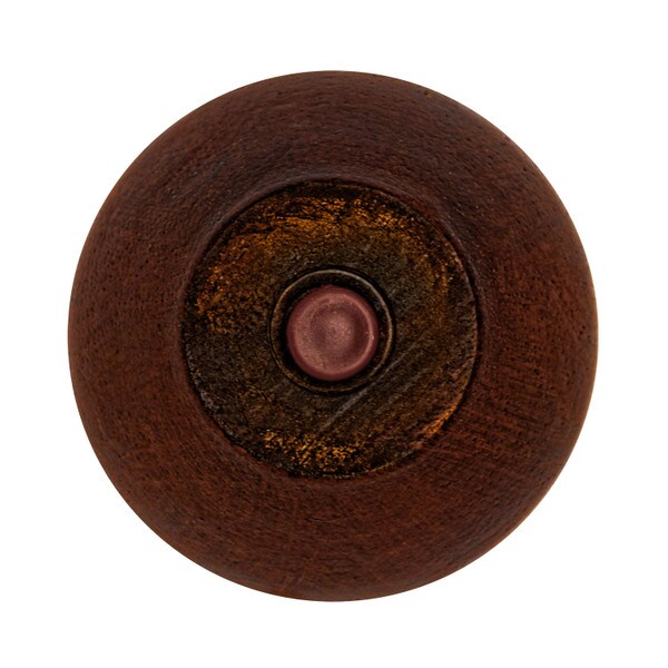 4-1/2in H x 3-1/4in Dia | Solid Hardwood | Bun Foot Leg