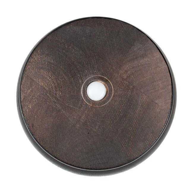 2in H x 5-1/2in Dia | Solid Hardwood | Bun Foot Leg