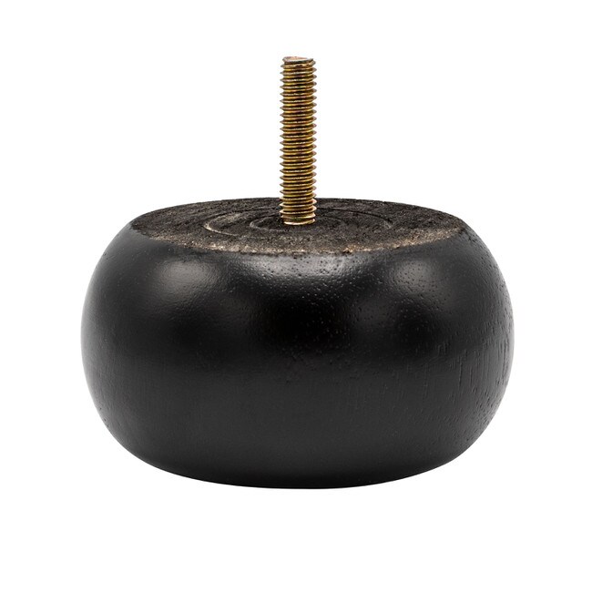 1-7/8in H x 3-5/8in Dia | Solid Hardwood | Bun Foot Leg