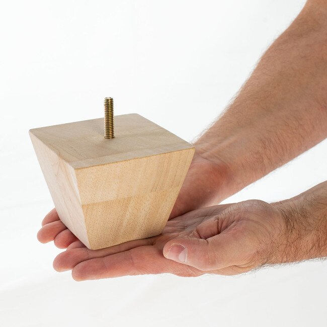 Square Bun Foot 3in H x 37/8in Sq BUN34