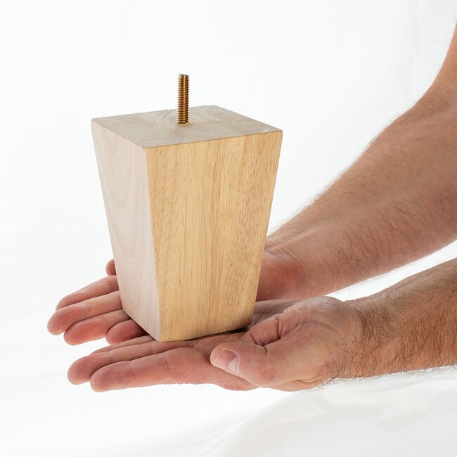 Square Bun Foot 5in H x 37/8in Sq BUN50