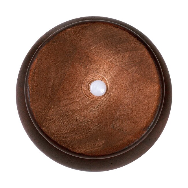 3in H x 6-3/4in Dia | Solid Hardwood | Bun Foot Leg
