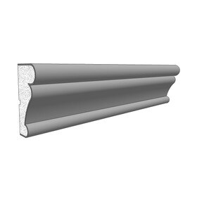 6" High x 3" Deep Acrocore EPS Casing Moulding 8' Length | C-1039 Series