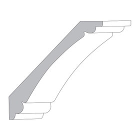 5-3/8in H | Unfinished Polyester Resin | Flexible Made to Fit Crown Moulding