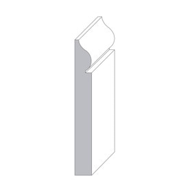 5/8in H x 1 5/8in Proj | Unflnished Polyester Resin | Flexible Made to Fit Moulding