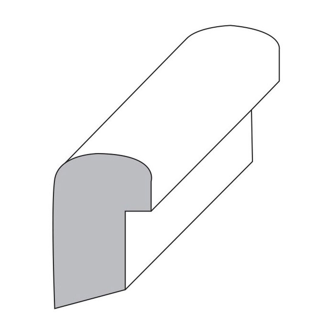 1-1/8in H x 11/16in Proj | Unfinished Polyester Resin | Flexible Made to Fit Moulding