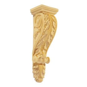 7-3/4" Wide x 23" High Unfinished Polymer Resin Artisan Collection Corbel