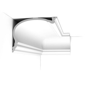 Orac Decor | Purotouch High Density Polyurethane Foam Crown Moulding | Primed White | 7-1/2in H x 9-7/8in Proj x 12-3/8in Face