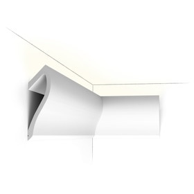Orac Decor | Purotouch High Density Polyurethane Moulding for Indirect Lighting | Primed White | 7-1/4in H x 2-1/4in Proj x 7-1/2in Face