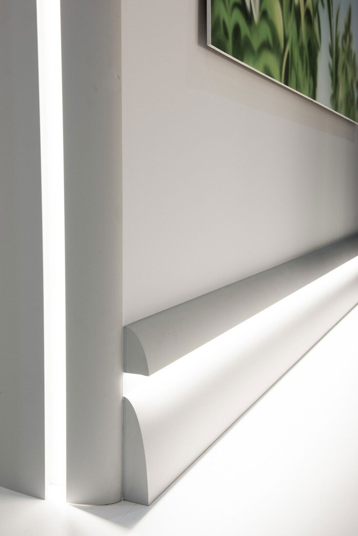 Orac Decor | Purotouch High Density Polyurethane Moulding for Indirect Lighting | Primed White | 3-1/8in H x 2in Proj x 3-3/4in Face