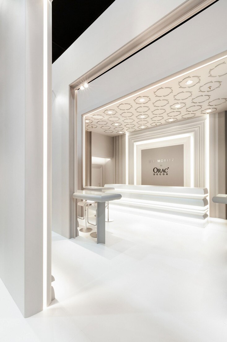 Orac Decor | Purotouch High Density Polyurethane Moulding for Indirect Lighting | Primed White | 3-1/8in H x 2in Proj x 3-3/4in Face