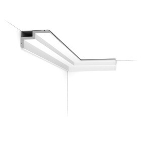 Orac Decor | High Density Polyurethane Crown Moulding | Primed White | 2-3/8in H x 3-7/8in Proj x 4-1/8in Face