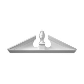 13-5/8" High x 47" Wide Combination Acorn Pediment