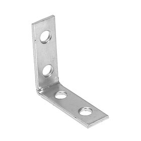 4in x 4in x 7/8in | 13 Gauge | Zinc Finish | Steel Furniture Joiner Hardware