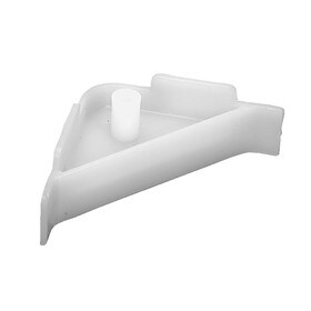 2-1/2" High x 2-1/2" Wide White HDPE Corner Brace