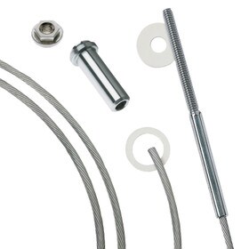 20' 1/4" Diameter Cable Rail Assembly For Metal Posts