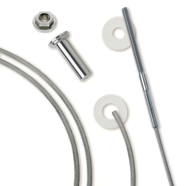 10' 3/16" Dia. Cable Rail Assembly For Metal Posts