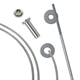 35' Cable Rail Assembly For Wood Posts