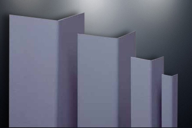1-1/2in x 1-1/2in x 5/64in (.080in) Thick | Textured PVC Corner Guard | 90° Angle Moulding With Adhesive
