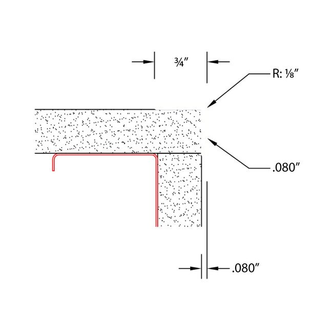 Color Plastic Corner Trim Moulding 3 4in X 3 4in X 5 64in 080in Thick color-plastic-corner-trim-moulding-3-4in-x-3-4in-x-5-64in-080in-thick