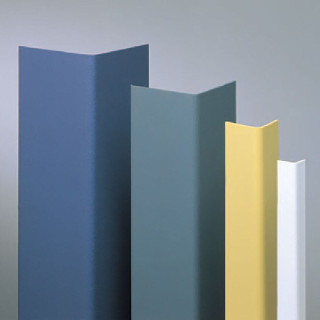 1-1/2in x 1-1/2in x 5/64in (.080in) Thick | Textured PVC Corner Guard | 90° Angle Moulding With Adhesive