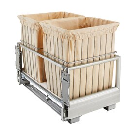 Rev-A-Shelf | 24in | White | Soft-Close Wire Bin Hamper