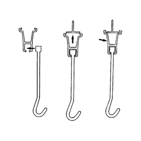Clear Lexan 16" Long Inter Locking Hooks For Snap Eez