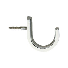 1-1/16" High Screw In Stainles Steel Mirror Finish Hook