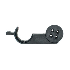 6-5/8" Long Black Steel and Plastic Table Connector