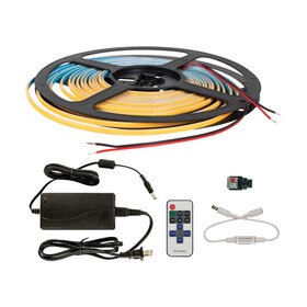 LED Tape Flexible COB Strip Lighting Kit| 24V IP20 UL Kit with Power Supply and Controller