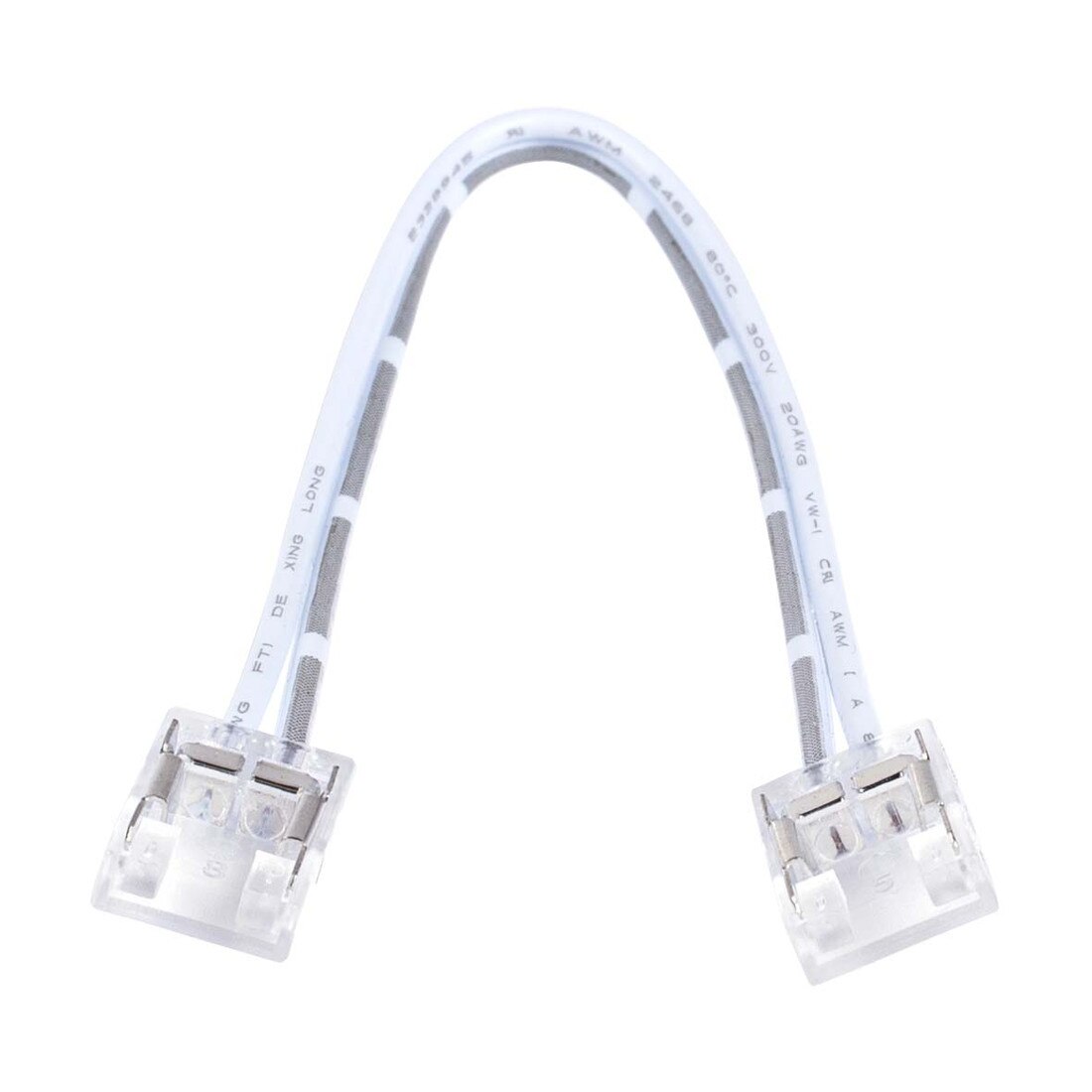 6" Long Connecting Cable for COB Ribbon Light | Connector Both Ends Ends | Connector Both Ends Ends