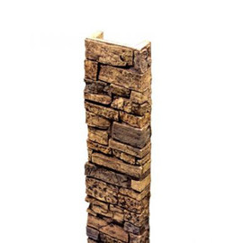 4' High x 10" Wide Tan Stonewall Column