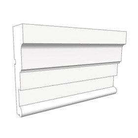 15" High x 4-1/2" Deep Commercial Series Acrocore Unfinished (Non-Coated) EPS Moulding 8' Length