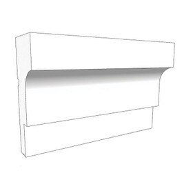 15-1/2" High x 6" Deep Commercial Series Acrocore Unfinished (Non-Coated) EPS Moulding 8' Length | COM-903 Series