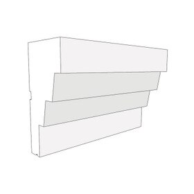 15-1/2" High x 7-1/2" Deep Commercial Series Acrocore Unfinished (Non-Coated) EPS Moulding 8' Length