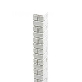 4' High x 3" Wide White Brick Corner