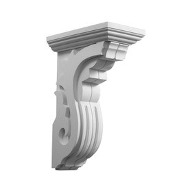 Fypon 6" Wide x 16-1/4" High Primed White Polyurethane Corbel