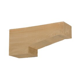 3-1/2" Wide x 7-1/4" High Primed Neutral Oatmeal Polyurethane Corbel