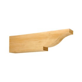 5-1/2" Wide x 10" High Primed Neutral Oatmeal Polyurethane Corbel