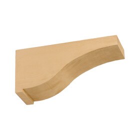 4" Wide x 15" High Primed Neutral Oatmeal Polyurethane Corbel