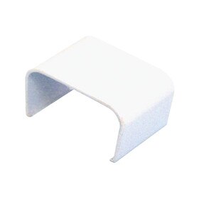 White Plastic Hider Coupler for Wire Hider Systems