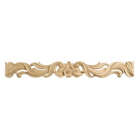 3in H x 7/8in Proj | North American Hardwood Rose | Frieze Moulding | 2ft Long