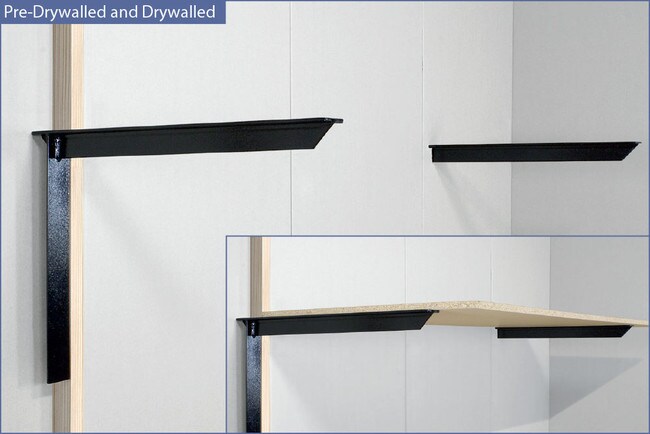 Powder Coated Finish | Hidden Steel Countertop Support Bracket | CSB Series