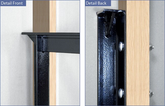 Powder Coated Finish | Hidden Steel Countertop Support Bracket | CSB Series